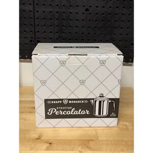Knapp Monarch Stovetop Percolator 2L 2.1 QT Stainless Steel Coffee‎ Maker 77663